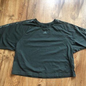 Adidas Olive Green crop top